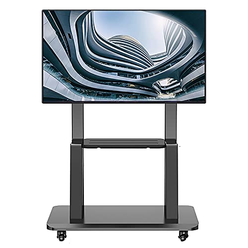TV-Wagen Rollbarer TV-Ständer mit Stauraum und Rädern, passend für 43/50/55/65/70/75-Zoll-Fernseher, Heim-/Schlafzimmer-/Wohnzimmer-TV-Wagenständer mit Balckboden, höhenverstellbar TV-Wagen Rollbarer TV-Ständer mit Stauraum und Rädern, passend für 43/50/55/65/70/75-Zoll-Fernseher, Heim-/Schlafzimmer-/Wohnzimmer-TV-Wagenständer mit Balckboden, höhenverstellbar von AISNXOQI