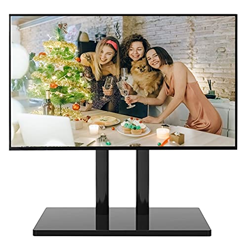 Tisch-TV-Ständer für 32/40/43/55/60/65-Zoll-Fernseher, Schlafzimmer/Wohnzimmer, schwarzes Metall-Universal-TV-Ständer, 4-stufig höhenverstellbar, Belastung 70 kg Tisch-TV-Ständer für 32/40/43/55/60/65-Zoll-Fernseher, Schlafzimmer/Wohnzimmer, schwarzes Metall-Universal-TV-Ständer, 4-stufig höhenverstellbar, Belastung 70 kg von AISNXOQI