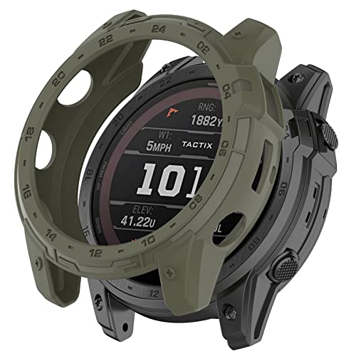 AISPORTS 2 Stuck Kompatibel mit Garmin Tactix 7 Amoled Hülle, Weiche TPU Silikonkante Robuste Stoßfeste Stoßstangenhülle Panzerrahmen Uhrengehäuse Schutzhülle für Garmin Tactix 7 Amoled AISPORTS 2 Stuck Kompatibel mit Garmin Tactix 7 Amoled Hülle, Weiche TPU Silikonkante Robuste Stoßfeste Stoßstangenhülle Panzerrahmen Uhrengehäuse Schutzhülle für Garmin Tactix 7 Amoled von AISPORTS