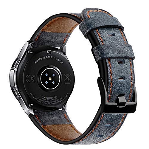 AISPORTS Ersatzarmband Kompatibel mit Garmin Venu 3/2 Lederarmband, 22mm Schnellverschluss Lederband Ersatzband Ersatz Armband für Garmin Forerunner 255/265/745/Darth Vader/First Avenger/Vivoactive 4 von AISPORTS