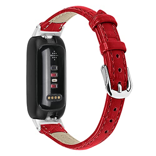 AISPORTS Kompatibel mit Fitbit Inspire 3 Armband Leder, Weiches Schlankes Atmungsaktives Sportarmband aus Metall Klassischer Schnallenverschluss Ersatzarmband für Fitbit Inspire 3 Fitness Tracker AISPORTS Kompatibel mit Fitbit Inspire 3 Armband Leder, Weiches Schlankes Atmungsaktives Sportarmband aus Metall Klassischer Schnallenverschluss Ersatzarmband für Fitbit Inspire 3 Fitness Tracker von AISPORTS