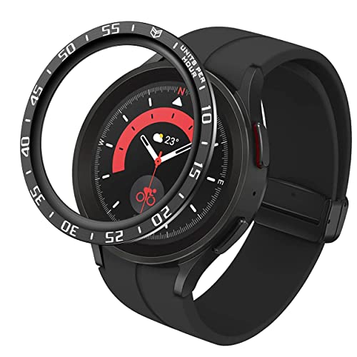 AISPORTS Lünette Ring Kompatibel mit Samsung Galaxy Watch 5 Pro Lünette Schleife Klebeband Anti Kratzer Schutz Edelstahl Metall Lünette Styling Schutzhülle Hülle für Samsung Galaxy Watch 5 Pro AISPORTS Lünette Ring Kompatibel mit Samsung Galaxy Watch 5 Pro Lünette Schleife Klebeband Anti Kratzer Schutz Edelstahl Metall Lünette Styling Schutzhülle Hülle für Samsung Galaxy Watch 5 Pro von AISPORTS