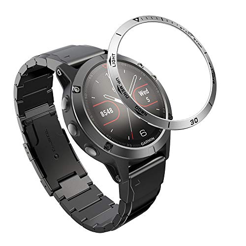 AISPORTS Lünette Styling Kompatibel mit Garmin Fenix 5/Fenix 5 Plus Lünette, Ring Klebeabdeckung Anti Kratzer Schutz Edelstahl Metalllünette Schleifen Zifferblatt Schutzhülle für Fenix 5/Fenix 5 Plus AISPORTS Lünette Styling Kompatibel mit Garmin Fenix 5/Fenix 5 Plus Lünette, Ring Klebeabdeckung Anti Kratzer Schutz Edelstahl Metalllünette Schleifen Zifferblatt Schutzhülle für Fenix 5/Fenix 5 Plus von AISPORTS