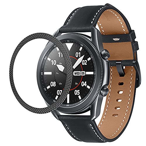 AISPORTS Lünettenring Kompatibel mit Samsung Galaxy Watch 3 45mm Lünettenschlaufe Selbstklebende Abdeckung Kratzfest Edelstahl Metalllünette Styling Circle Schutzhülle für Samsung Galaxy Watch 3 45mm AISPORTS Lünettenring Kompatibel mit Samsung Galaxy Watch 3 45mm Lünettenschlaufe Selbstklebende Abdeckung Kratzfest Edelstahl Metalllünette Styling Circle Schutzhülle für Samsung Galaxy Watch 3 45mm von AISPORTS