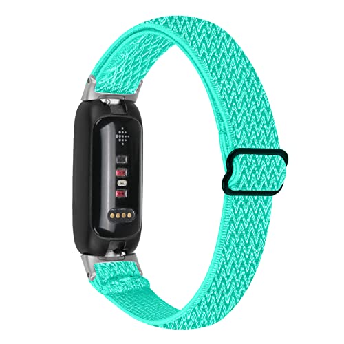 AISPORTS Nylonarmband Kompatibel mit Fitbit Inspire 3 Armband, Verstellbares Weiches Dehnbares Geflochtenes Elastisches Nylongewebe Solo Loop Armband Sportarmband Ersatzarmband für Fitbit Inspire 3 von AISPORTS