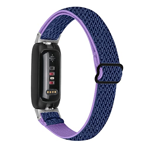 AISPORTS Nylonarmband Kompatibel mit Fitbit Inspire 3 Armband, Verstellbares Weiches Dehnbares Geflochtenes Elastisches Nylongewebe Solo Loop Armband Sportarmband Ersatzarmband für Fitbit Inspire 3 von AISPORTS