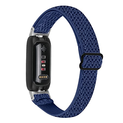 AISPORTS Nylonarmband Kompatibel mit Fitbit Inspire 3 Armband, Verstellbares Weiches Dehnbares Geflochtenes Elastisches Nylongewebe Solo Loop Armband Sportarmband Ersatzarmband für Fitbit Inspire 3 von AISPORTS