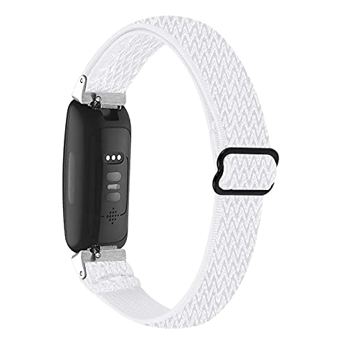 AISPORTS Nylonarmband Kompatibel mit Fitbit Inspire 3 Armband, Verstellbares Weiches Dehnbares Geflochtenes Elastisches Nylongewebe Solo Loop Armband Sportarmband Ersatzarmband für Fitbit Inspire 3 von AISPORTS