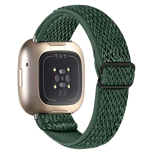 AISPORTS Nylonarmband Kompatibel mit Fitbit Sense 2/Versa 4 Armband,Weiches Dehnbares Geflochtenes Elastisches Gewebe aus Nylon Solo Loop Armband Sportarmband Ersatzarmband für Fitbit Sense 2/Versa 4 AISPORTS Nylonarmband Kompatibel mit Fitbit Sense 2/Versa 4 Armband,Weiches Dehnbares Geflochtenes Elastisches Gewebe aus Nylon Solo Loop Armband Sportarmband Ersatzarmband für Fitbit Sense 2/Versa 4 von AISPORTS