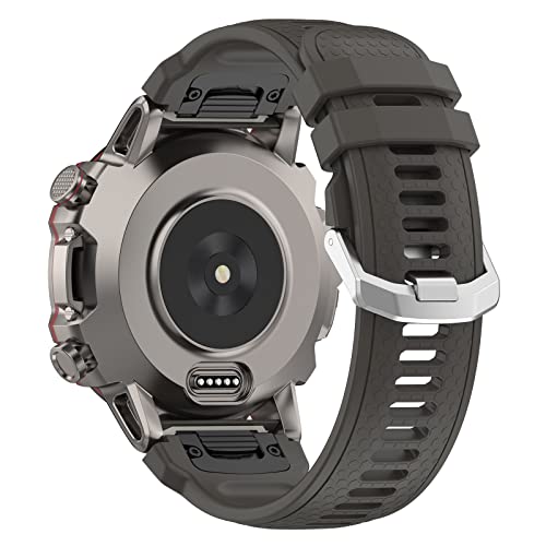 AISPORTS Silikonarmband Kompatibel mit Amazfit Falcon Armband Damen Herren, 22mm Quick Fit Uhrenarmband Weiches Atmungsaktives Silikon Sportarmband Metallverschluss Ersatzarmband für Amazfit Falcon AISPORTS Silikonarmband Kompatibel mit Amazfit Falcon Armband Damen Herren, 22mm Quick Fit Uhrenarmband Weiches Atmungsaktives Silikon Sportarmband Metallverschluss Ersatzarmband für Amazfit Falcon von AISPORTS