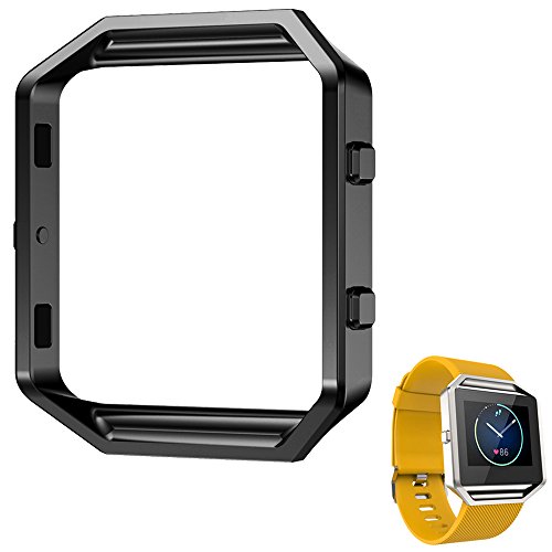 AISPORTS Fitbit Blaze Frame Kompatibel mit Fitbit Blaze Zubehörrahmen Edelstahl Metall Uhrenrahmen Halter Shell Ersatzgehäuse Schutzhülle Cover für Fitbit Blaze Smart Watch, Schwarz AISPORTS Fitbit Blaze Frame Kompatibel mit Fitbit Blaze Zubehörrahmen Edelstahl Metall Uhrenrahmen Halter Shell Ersatzgehäuse Schutzhülle Cover für Fitbit Blaze Smart Watch, Schwarz von AISPORTS