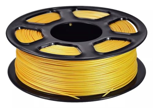 3D Druck Kunststoff PLA 3D-Druck Filament 1.75mm: Langlebig Beständig Für Funktionale Teile Und Anspruchsvolle Anwendungen Drucker Filament Spule (Color : Gold) von AITAF