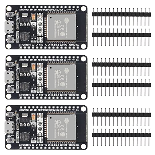 3 STÜCKE ESP32 ESP-32S WiFi Development Board Unassembled NodeMCU-32S Mikrocontroller Prozessor Integrierter Chip CP2102 Kompatibel mit Arduino IDE (3PCS) von AITRIP