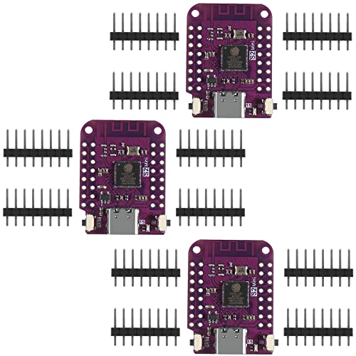 3 Stück S2 Mini V1.0.0 ESP32-S2 Modul Basierend auf ESP32-S2 Entwicklungsboard 4MB Flash 2MB PSRAM WiFi Kompatibel Arduino MicroPython von AITRIP