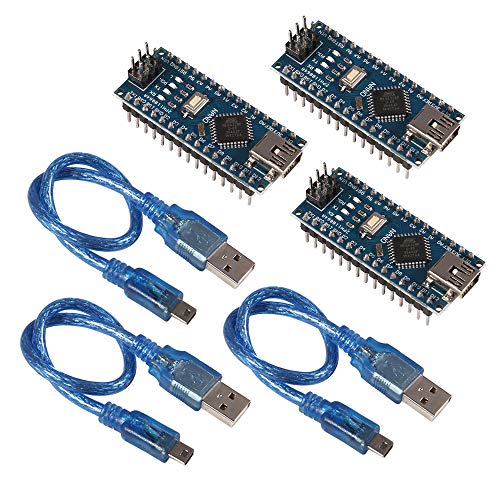 3PCS for Nano Nano 3.0 Board 5V 16M Microcontroller Board with USB Cables for Arduino Electronics Development Board von AITRIP