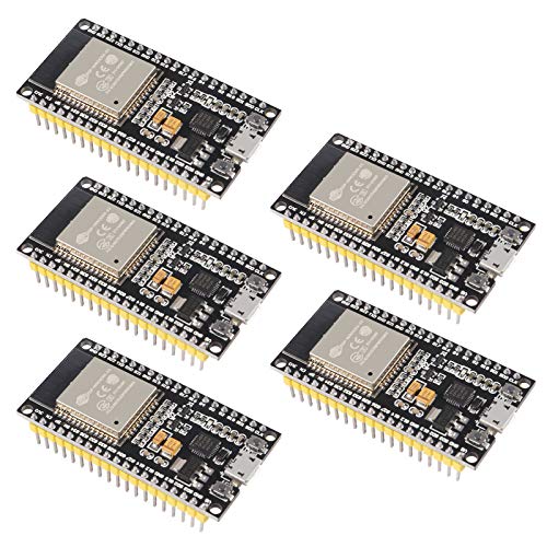 5 STÜCKE ESP-WROOM-32 ESP32 ESP-32S NodeMCU WiFi WLAN CP2102 ESP32-WROOM-32 IoT 2-in-1 2,4 GHz Dual-Mode WiFi + Bluetooth Dual Cores Mikrocontroller-Prozessor Kompatibel mit Arduino IDE von AITRIP