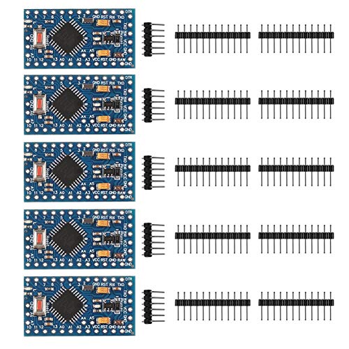 5 STÜCKE PRO Mini 5V/16MHz Entwicklungsboard Mikrocontroller Bootloadered mit Stiftleisten für Arduino von AITRIP