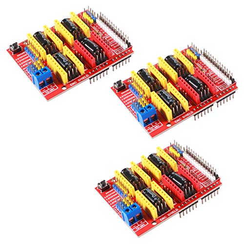 AITRIP 3Stück CNC Shield V3 Development Board für A4988 Schrittmotor Treiber Stepper für 3D Drucker kompatibel mit Arduino AITRIP 3Stück CNC Shield V3 Development Board für A4988 Schrittmotor Treiber Stepper für 3D Drucker kompatibel mit Arduino von AITRIP