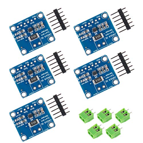 AITRIP 5 Stück CJMCU-219 INA219 I2C-Schnittstelle Bidirektionales DC-Strom-/Leistungsüberwachungssensormodul für Arduino Raspberry Pi von AITRIP