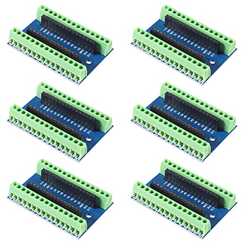 AITRIP I/O Shield Erweiterungskarte Expansion Board Terminal Adapter für Arduino Nano,6 STÜCKE von AITRIP