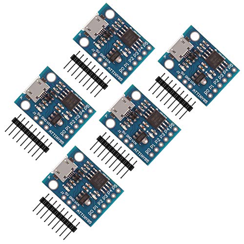 Digispark Attiny85 Micro-Mikrocontroller, USB-Entwicklungsmodul, kompatibel mit Arduino IDE 1.0+ (OSX/Win/Linux), 5 Stück von AITRIP