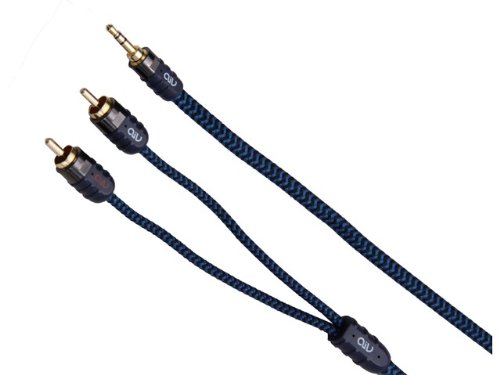 3,50 mm Klinke auf 2 x Cinch - 00,75 m - Blue Snake - Verbindungstechnik - Klinken von AIV
