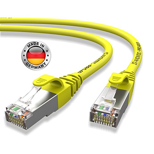 AIXONTEC® I Netzwerk-Kabel Cat6 0,5m gelb Patch-Kabel Ethernet-Kabel Powerlan Gigabit Ethernet Kupfer pimf twisted-pair-kabel rj45 kabel I Switch Router Server PC Laptop Scanner Access Point Modem von AIXONTEC