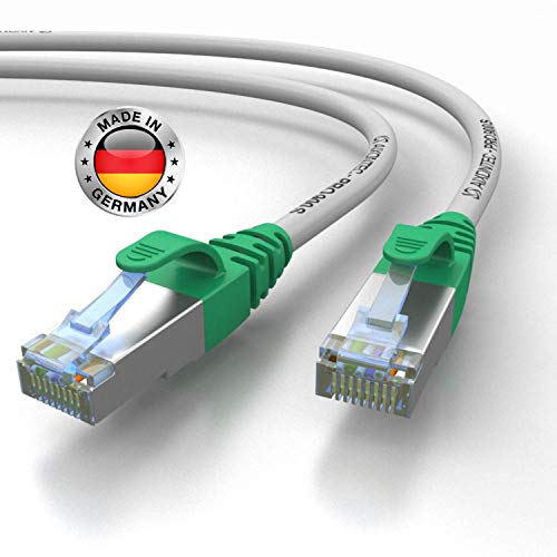 AIXONTEC 1,5m CAT 7 Profi-Netzwerk-LAN-kabel-Grau Cat6a Profi-Patchkabel SFTP (Pimf) 10 Gigabit Kat7-LANKabel HIGHEND Cat7 S/FTP flex Powerlan-kabel von AIXONTEC