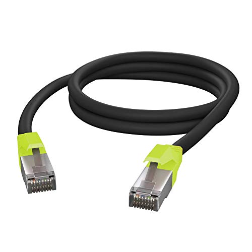 AIXONTEC 3 m CAT 6 Netzwerkkabel Gelb nach leuchtendes RJ45 LAN Kabel Gigabit Ethernetkabel Gigabitkabel Patchkabel Kat 6 1000 Mbit von AIXONTEC