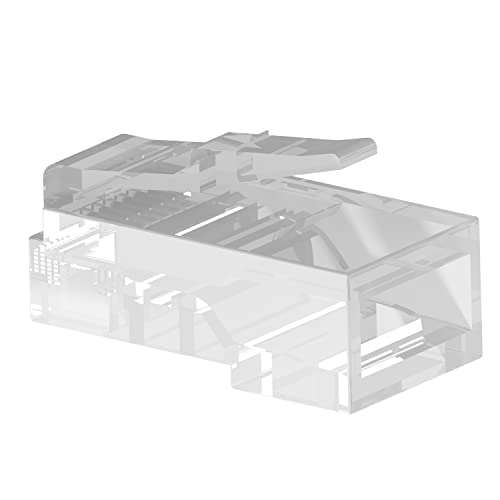 AIXONTEC 50 x Staubschutz Dummy RJ45 Stecker ohne Kontakte Blindabdeckung Schutzkappe Keystone Module Buchse Einsätze dust Cover Patch Panel Router LAN Kappe Ethernet Port Protector von AIXONTEC