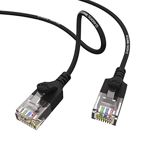 AIXONTEC Cat6 5m Gigabit Ethernet Netzwerkkabel Schwarz dünnes lan Kabel mit 2,8 mm Kabeldurchmesser 250 MHz für Switch Router Modem Patchpanel Access Point X-box IP Kamera ps4 smart tv pc AIXONTEC Cat6 5m Gigabit Ethernet Netzwerkkabel Schwarz dünnes lan Kabel mit 2,8 mm Kabeldurchmesser 250 MHz für Switch Router Modem Patchpanel Access Point X-box IP Kamera ps4 smart tv pc von AIXONTEC