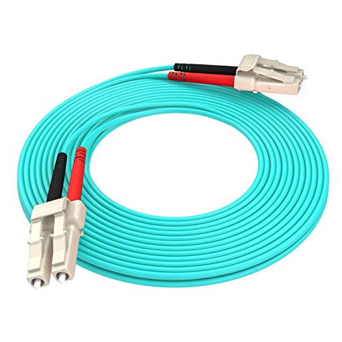 AIXONTEC LWL Patchkabel 6m-10G Gigabit Glasfaser Fiber Patchkabel mit LC-LC Multi OM3 Duplex 50/125- LSOH Kabel (AQUA) von AIXONTEC