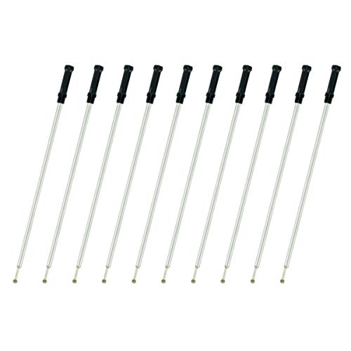 AIYIBEN 4,5 '' Nachfüllen des Kugelschreibers, 1,0 mm mittlere Spitze, zarte, glatte Schrift, austauschbare Tintenfüllung(10er Pack) (schwarz) von AIYIBEN