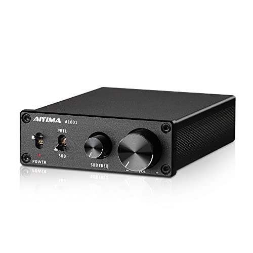 AIYIMA A1001Mono-Subwoofer-Verstärker 100W Klasse D HiFi Digital Power Audio-Verstärker AMP 100W Heimkino with 24V Energieversorgung von AIYIMA