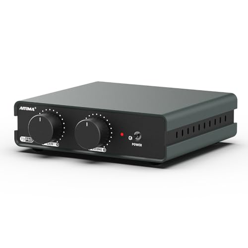 AIYIMA T3PRO MM/MC RIAA Phono-Vorverstärker für Plattenspieler/Schallplattenspieler/Heimverstärker, professioneller Phonographen-Vorverstärker mit Verstärkungs- und Lautstärkeregelung und AC-Netzteil von AIYIMA