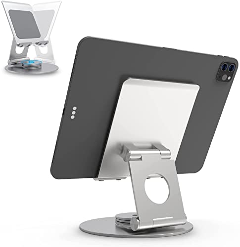 Swivel Stand for iPad,Aluminum Portable 360°Rotating Tablet iPad Stand Holder for Desk,Business,Kitchen,Desktop,Tablet Table Stand for iPad Pro 9.7,10.5,12.9/Air Mini,Tab,Kindle,Nexus,E-Reader von AJ advancegin