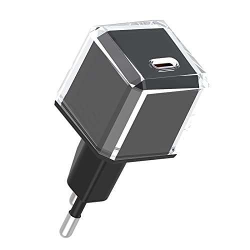 USB C Ladegerät 20W PD 3.0 Schnelles Mini-Ladegerät für iPhone 14/14 Pro/14 Pro Max/13/13 Mini/13 Pro/13 Pro Max/12/12 Mini, Galaxy/Pixel 4/3, iPad Pro/Air iPad Mini, ohne Kabel (schwarz) von AJ advancegin