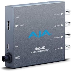 AJA HA5-4K Mini-Converter - Umwandlung von HDMI zu 4K SDI - 4 x 3G SDI Ausgängen (HA5-4K) von AJA