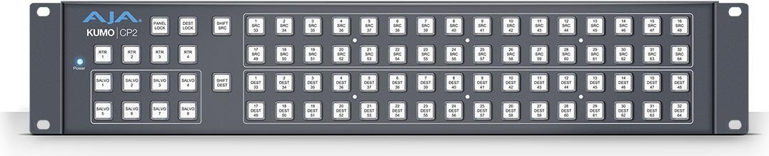 AJA KUMO CP2 - Kontrollpanel - Grau - 2U - 48,30cm (19)  - -40 - 60 °C - 0 - 40 °C (KUMO CP2) von AJA