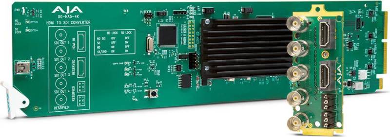 AJA OG-HA5-4K - HDMI-zu-SDI-Wandler - Grün - 4096 x 2160 Pixel - 480i,480p,576i,576p,720p,1080i,1080p,2160p - 0 - 40 °C - -40 - 60 °C (OG-HA5-4K) von AJA