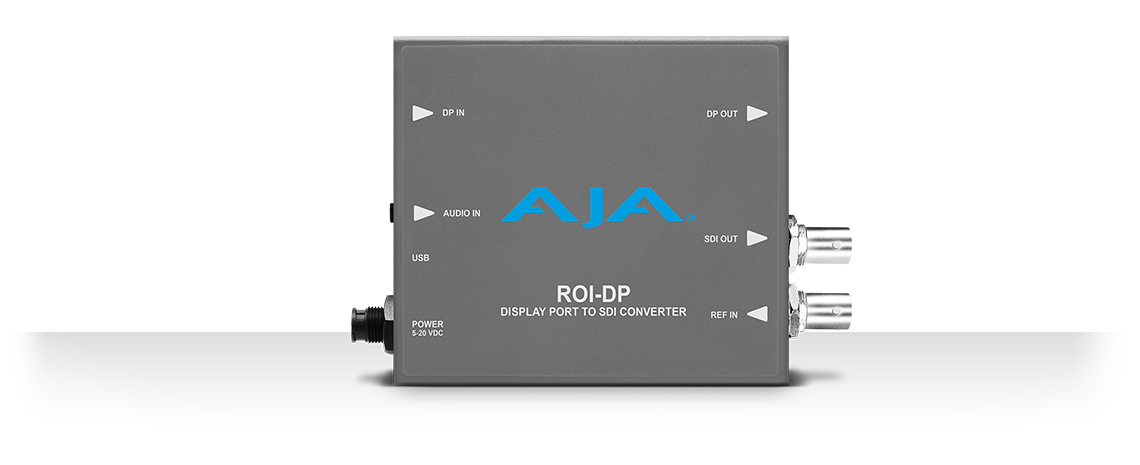 AJA ROI-DP - Aktiver Videokonverter - Grau - 1920 x 1080 - - - 525i,625i,720p,1080i,1080p - 100 - 240 V - 50/60 Hz (ROI DP) von AJA