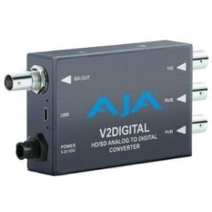 AJA V2Analog HD/SD-SDI to Analog Mini-Converter - + 5-20 VDC, 3 Watt - Externer Dipswitch - Steuerung (lokal / remote) (V2Analog) von AJA