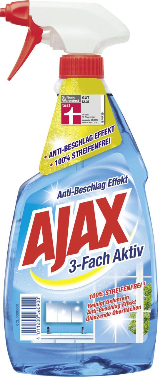 AJAX Glasreiniger Ajax Glas+Flächen 3fach Aktiv 0,50 l von AJAX