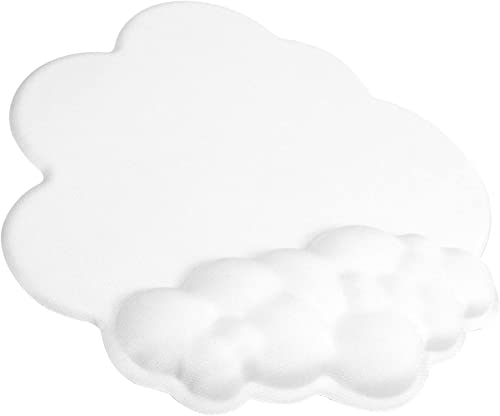 AJAZZ Cloud-Soft Gaming-Mauspad,Handgelenkauflage,Ergonomisches Cloud-Handgelenkauflage Mauspad mit Memory Schaum,Rutschfeste Unterseite,Leicht,Einfache Schmerzlinderung,Bequem für Heimbüro,PC,Mac von AJAZZ