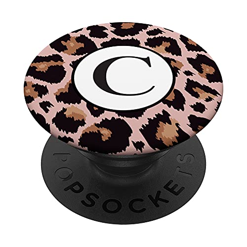 Monogramm-Buchstabe C, Leopardenmuster, Pink / Braun PopSockets mit austauschbarem PopGrip Monogramm-Buchstabe C, Leopardenmuster, Pink / Braun PopSockets mit austauschbarem PopGrip von AJC Leopard Monogram