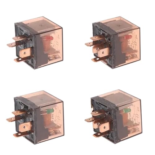 Kfz-Relais 12 V/24 V 80 A 4-polig/5-polig SPDT Auto-Relais DC Hohe Kapazität Schalt 1 Stück(12V 4PIN 80A) von AJKDQDDE