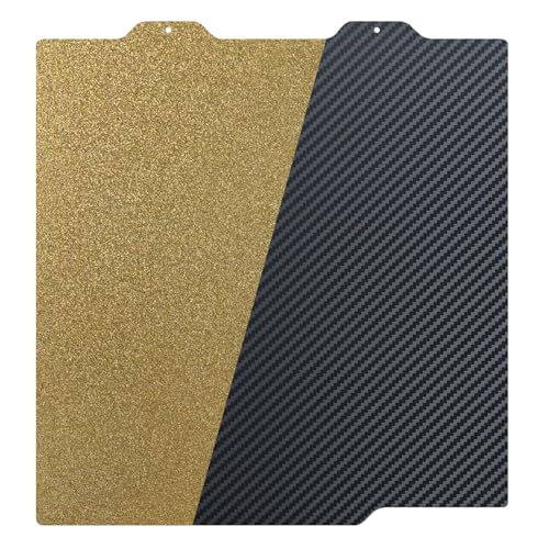 AJOYIB Texturiertes PEI & Glattes PET (Kohlefaser-Muster) Heißbettplatte Flexibles Druckbett Kompatibel mit Bambu Lab A1 mini von AJOYIB