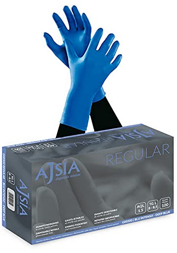AJSIA Nitrilhandschuhe Regular (puderfrei) Packung 100 Stück (S) von AJSIA