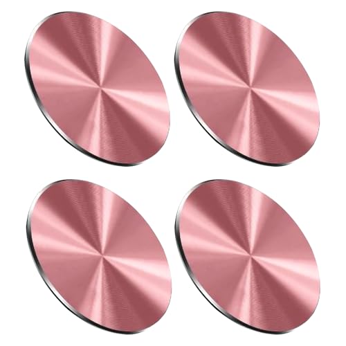 AJUNLKVDR 4pcs Handy Magnet,Magnet für Handy,Metallplatte Magnetplatte,Phone Aufkleber Magnetische,Mobiltelefone Auto Magnete,Selbstklebend Handymagnet Klebemagnete (Rose) von AJUNLKVDR