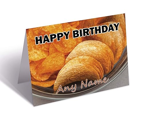 Crisps Geburtstagskarte – beliebiger Name von AK Giftshop